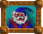 The gnome is sitting outside his home in Serenia, watching his grandson play with the marionette he made for him. Graham would like to have the marionette, but the gnome will trade it for only one thing: his magic spinning wheel which the witch in the forest has stolen from him. The gnome is voiced by Gregory James Thomas.