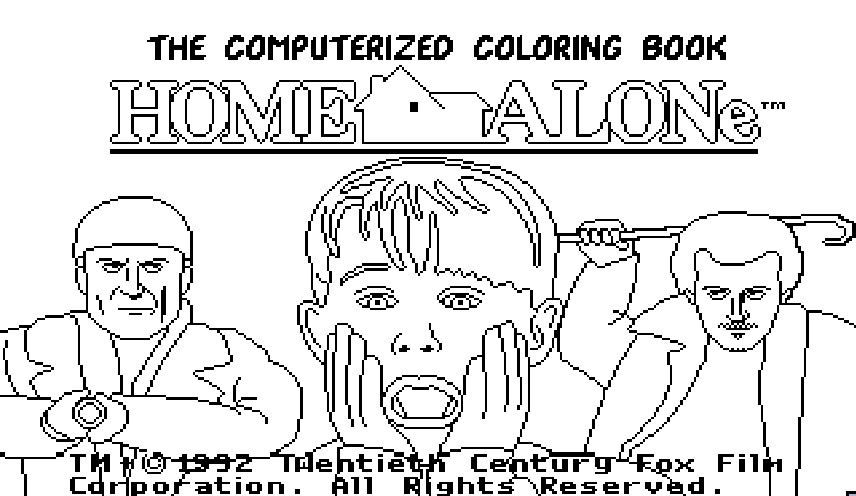 Home Alone - The Computerized Coloring Book - portada.png