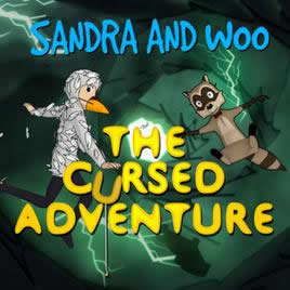 Archivo:Sandra and Woo in the Cursed Adventure - Portada.jpg