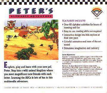 Archivo:Peter's Alphabet Adventure - Trasera.jpg