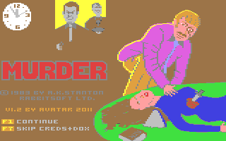 Archivo:Murder (1983, A.K. Stanton) - Commodore 64 - 02.png