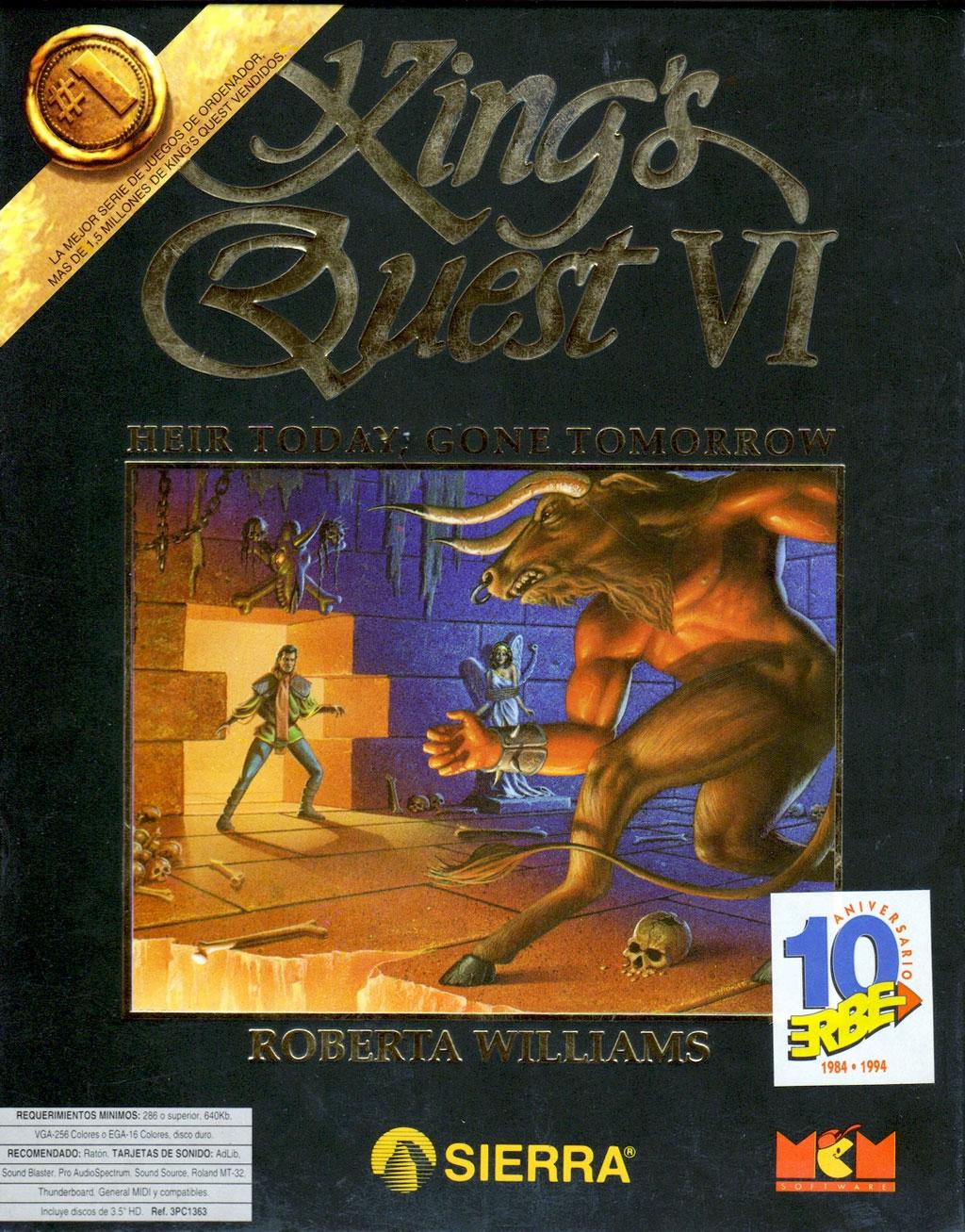 King's Quest VI - Heir Today, Gone Tomorrow - Portada.jpg