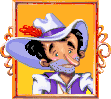 Zircon Jim Laffer: You may recognize the last name, for this is indeed Leisure Suit Larry's great-great-grandpappy (or his great-great-great uncle; history is unclear on the exact relation). Surprising that he's lived this long in the old west without pissing off some cowboy with a gun and eating a bullet.
