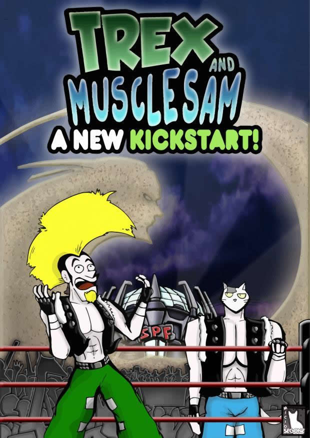 Trex and Muscle Sam - A New Kickstart - Portada.jpg
