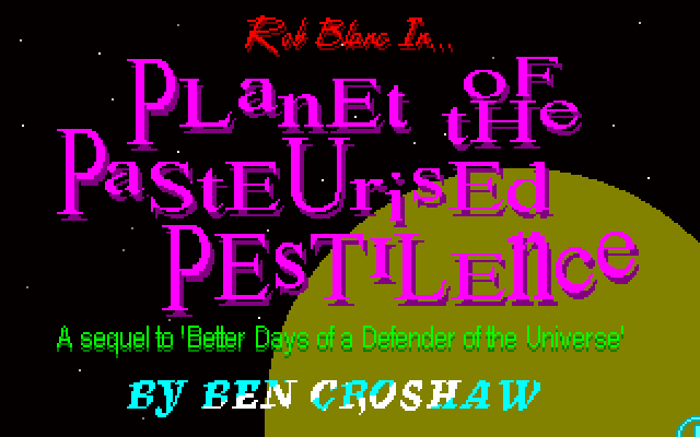 Rob Blanc II - Planet of the Pasteurised Pestilence - Portada.png