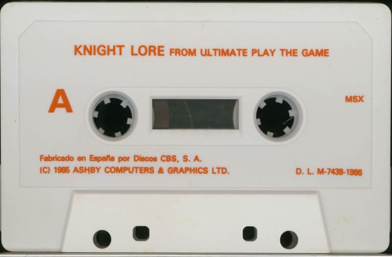 Archivo:Knight Lore - Casete MSX.jpg