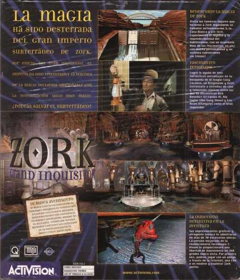 Archivo:Zork - Grand Inquisitor - Trasera.jpg