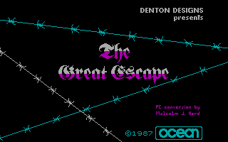 Archivo:The Great Escape (1986, Denton Designs) - DOS - 01.png