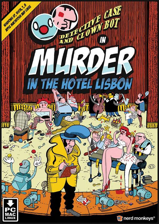 Detective Case and Clown Bot in - Murder in the Hotel Lisbon - Portada.jpg