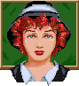 Laura Bow: The heroine of the game. Reporter and detective. Red-haired, lovely young woman. Wise, brave and resourceful.