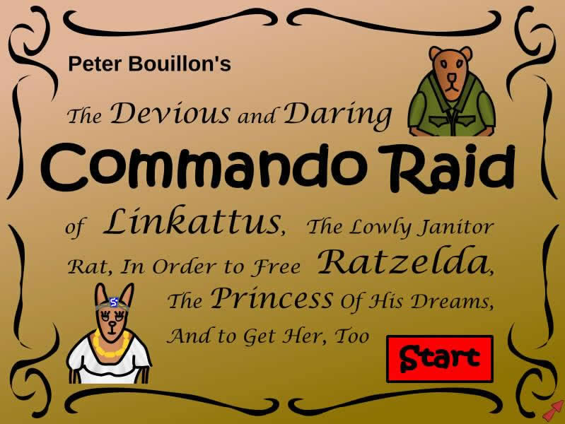 Archivo:The Devious and Daring Commando Raid of Linkattus the Lowly Janitor Rat in Order to Free Ratzelda the Princess of His Dreams and to Get Her Too - 01.jpg