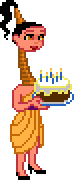 Trixie con tarta