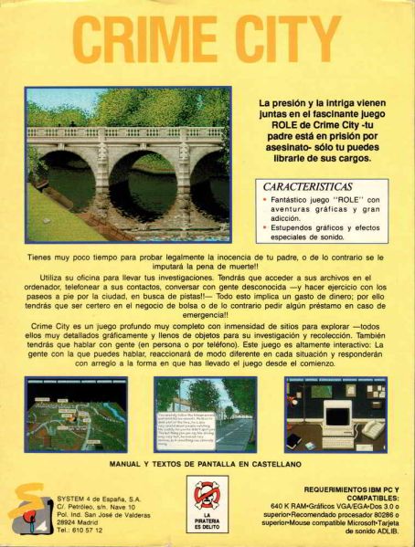 Archivo:Crime City - Trasera.jpg