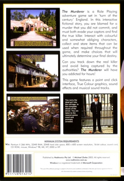 Archivo:The Murderer - Trasera.jpg