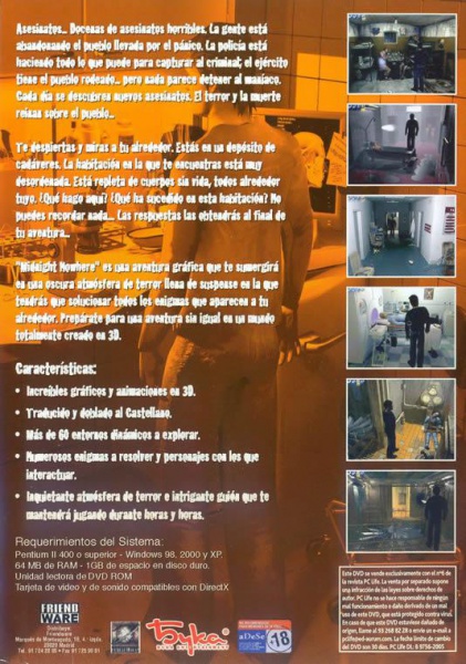 Archivo:Midnight Nowhere - Trasera.jpg